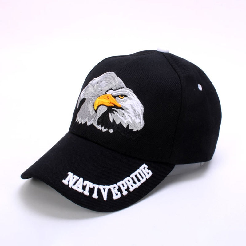 Men&#39;s Baseball Cap Animal Farm Snapback Caps For Women Patriotic Embroidery American Eagle And Flag Usa 3d Dad Black Trucker Hat