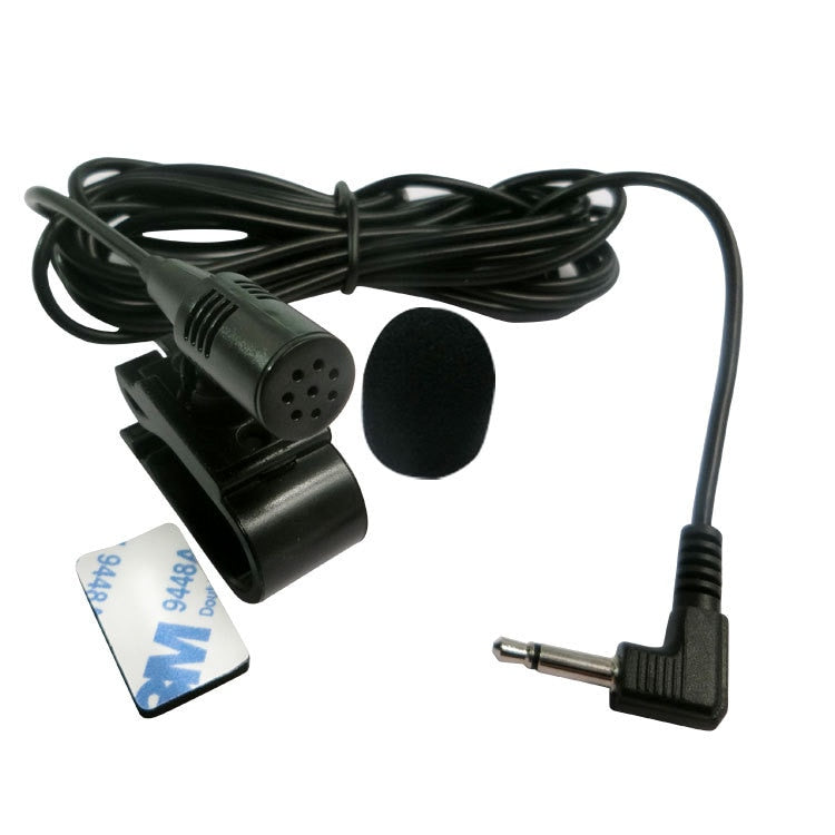 Car Audio Microphone 3.5mm Clip Jack Plug Mic Stereo Mini Wired External Microphone For Auto DVD Radio 3m Long Professionals