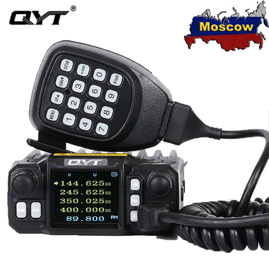 QYT KT-7900D Mini Mobile Radio 25W Quad Band 144/220/350/440MHz KT7900D CB Transceiver radio comunicador Walkie Talkie 10 KM