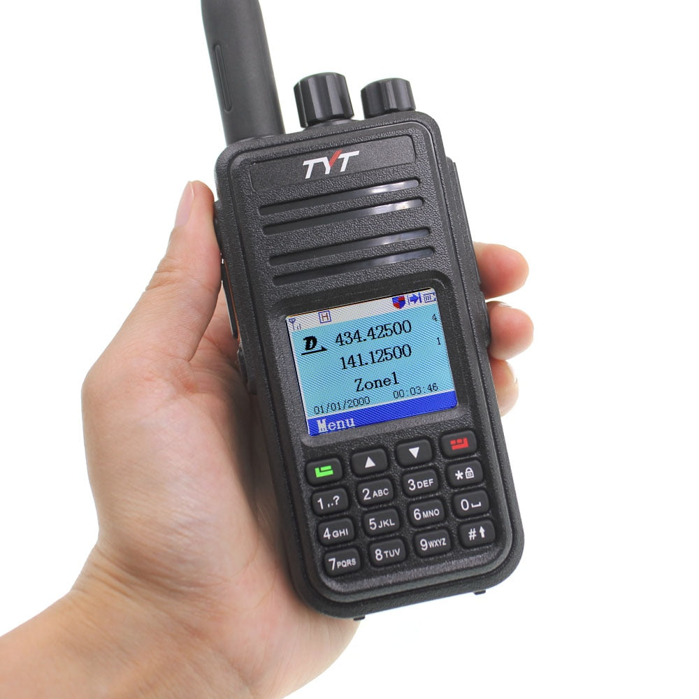 TYT MD-UV380 Walkie Talkie Dual Band Radio MD-380 VHF UHF MD380 Digital DMR Two Way Radio Dual Time Dlot Transceiver