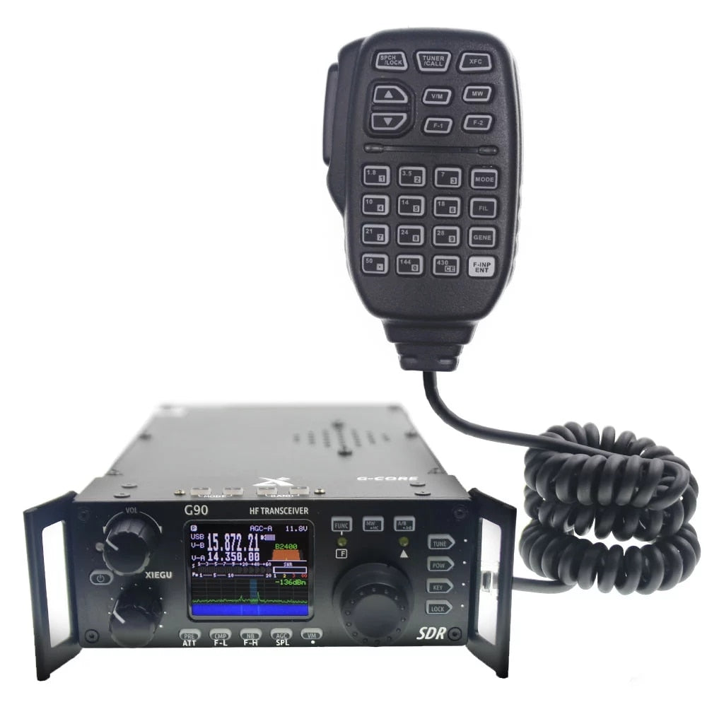 Xiegu G90 0.5-30MHz HF Amateur Radio 20W SSB/CW/AM/FM SDR Structure with Built-in Auto Antenna Tuner HF Transceiver