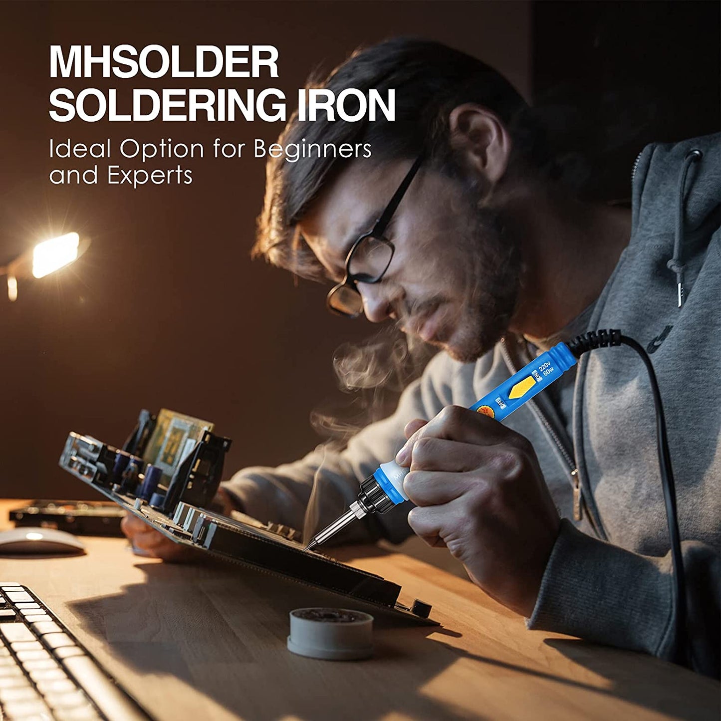 2021 Solder iron Adjustable Temperature Soldering Iron kit 60W Welding Tools Repair Heater Soldering Gun With Multimeter