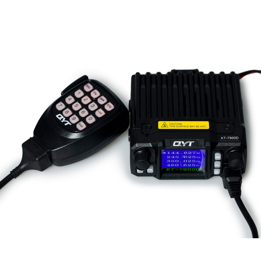 QYT KT-7900D Quad Band 144/220/350/430Mhz 25 Watts Mobile Radio VHF UHF Vehicle Transceiver Ham Radio