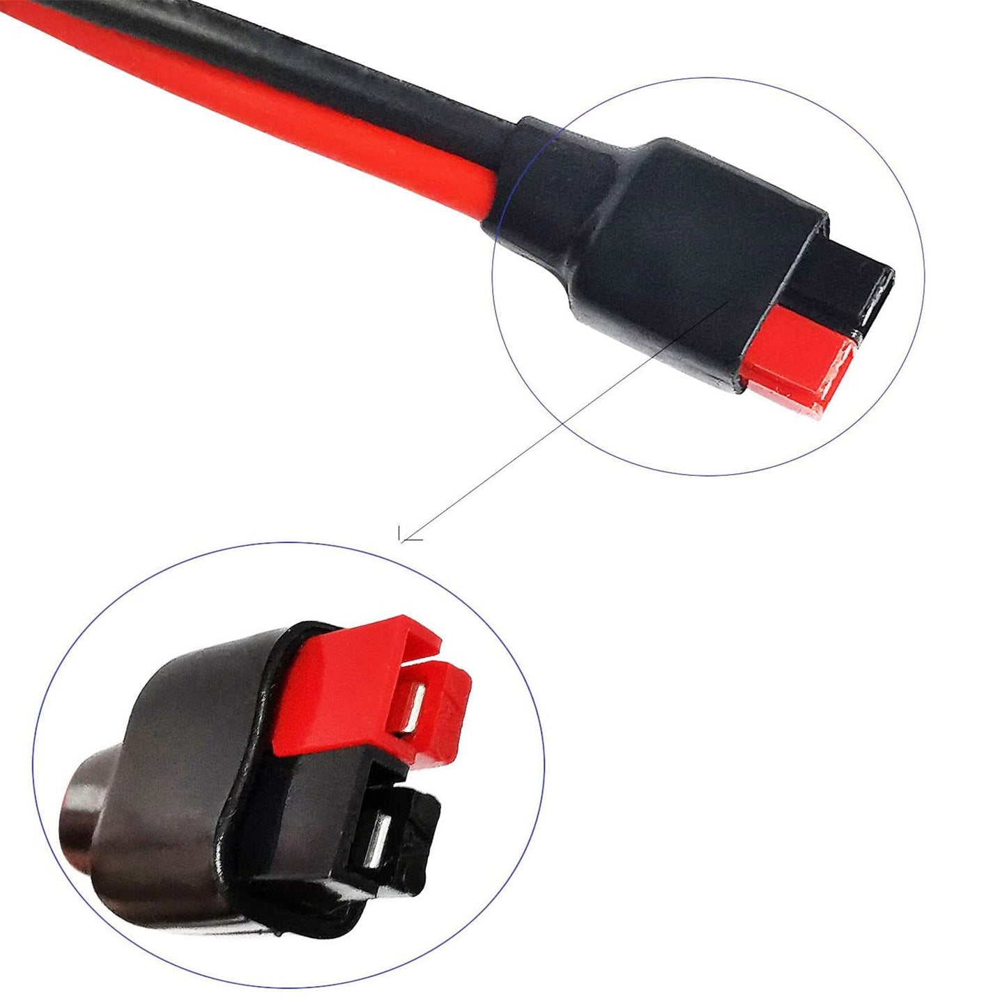 Car Cigarette Lighter Female 14AWG Heavy Duty Extension Cable Adapter with Anderson Power Pole Connector 3.3ft/1m